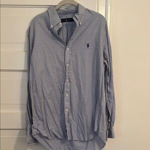 Polo by Ralph Lauren Men's Blue Checkered Shirt